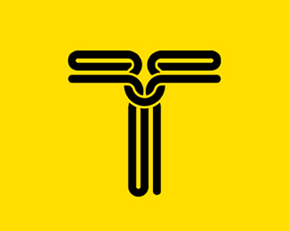 T Letter Knot Unused Logo