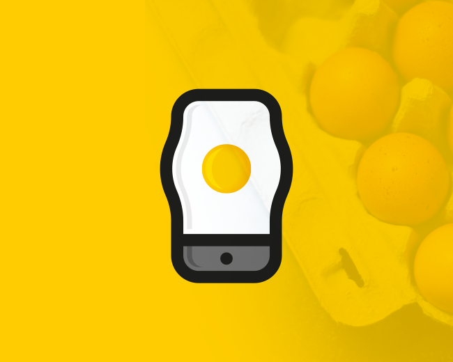Breakfast Egg Phone (logo for sale)