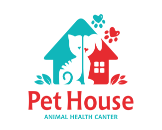 Pet House Animal Health Care Logos for Sale