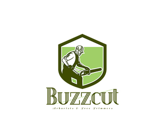 Buzzcut Arborist and Tree Surgeons Logo